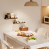 Floating Shelves with Edge for Wall, Wooden Wall Shelves for Bedroom Living Room Kitchen, Modern and Rustic Bathroom Shelves, Decor Floating Shelf for Storage - Image 6