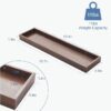 Floating Shelves with Edge for Wall, Wooden Wall Shelves for Bedroom Living Room Kitchen, Modern and Rustic Bathroom Shelves, Decor Floating Shelf for Storage - Image 8