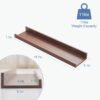 6 Pack Floating Shelves Picture Ledge, Modern Wall Shelves Decor Wood Storage Shelves for Bedroom, Living Room,Bathroom Shelves, Kitchen, Hanging Shelves for Room - Image 4