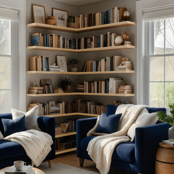 Floating Shelves for Wall, Bathroom Shelves Over Toilet, Book Shelves, Modern Wooden Mounted Floating Shelves - Image 7