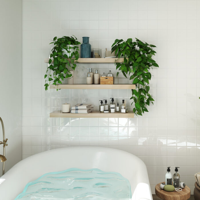 Floating Shelves for Wall, Bathroom Shelves Over Toilet, Book Shelves, Modern Wooden Mounted Floating Shelves - Image 3