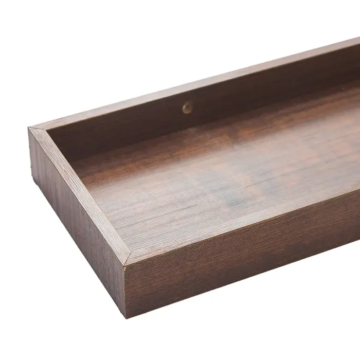 Floating Shelves with Edge for Wall, Wooden Wall Shelves for Bedroom Living Room Kitchen, Modern and Rustic Bathroom Shelves, Decor Floating Shelf for Storage - Image 14