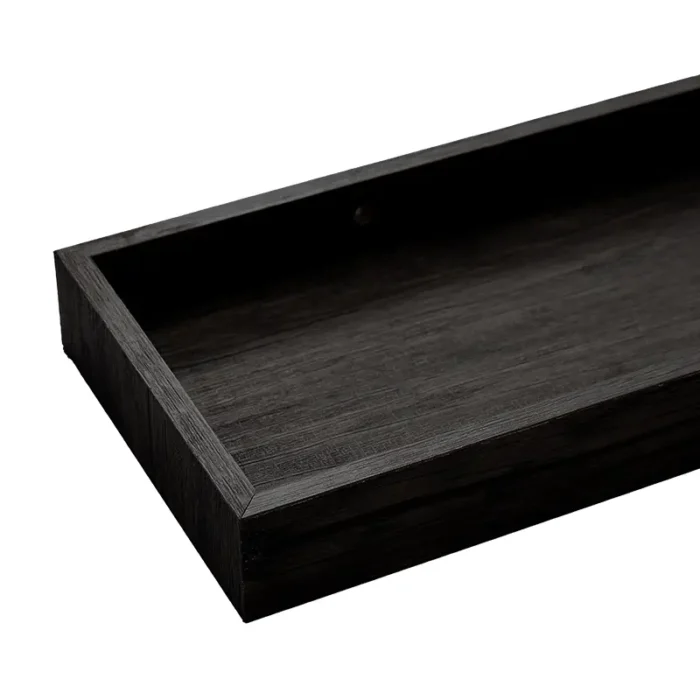 Floating Shelves with Edge for Wall, Wooden Wall Shelves for Bedroom Living Room Kitchen, Modern and Rustic Bathroom Shelves, Decor Floating Shelf for Storage - Image 12