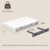 Mifurn 11.8'' Small Floating Shelves for Wall, Set of 2, White - Image 3