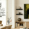Mifurn 11.8'' Small Floating Shelves for Wall, Set of 2, Black - Image 2