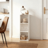 Mifurn 3-Tier Bookshelf Open Shelf Bookcase, White