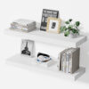 Mifurn 23.6'' Floating Shelves for Wall, Set of 2, White