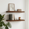 Mifurn 23.6'' Floating Shelves for Wall, Set of 2, Walnut